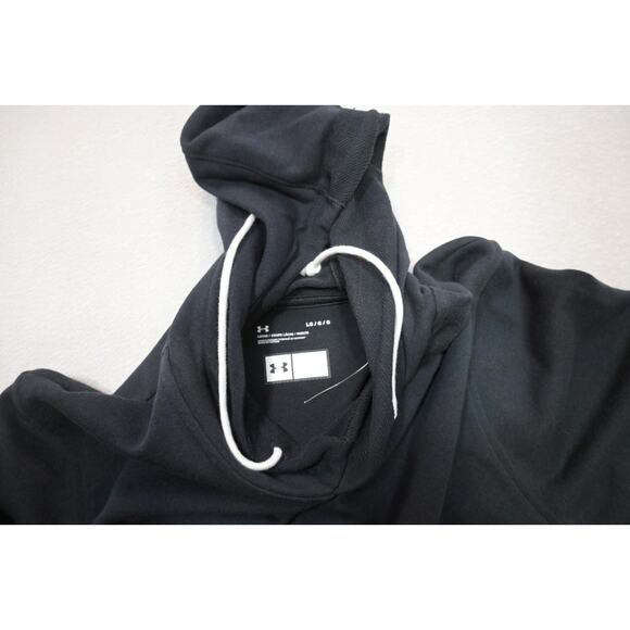 Under Armour Short Sleeve Hoodie Sweat Shirt Loose Cotton Blend Mens Sz Large - Picture 9 of 11